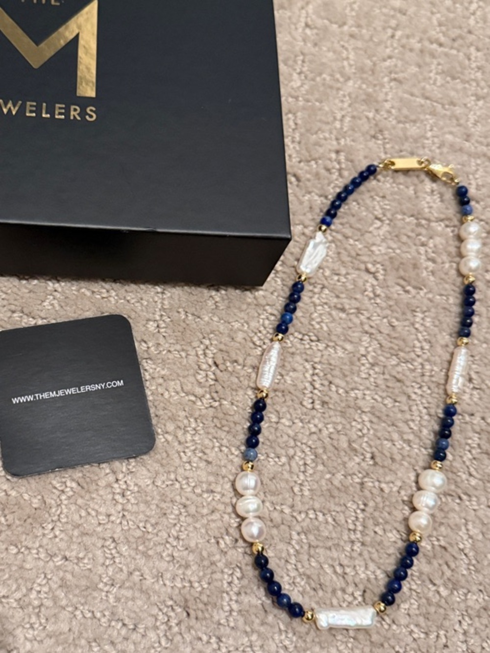 The M Jewelers x Alex Roth- Lapis Necklace